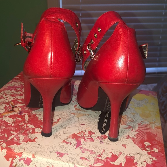 Red Chinese laundry heels - Picture 3 of 5